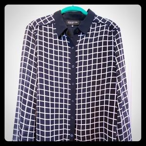 Classic Black & White Black Blouse